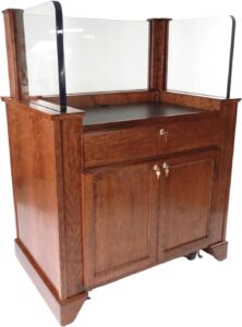 Image 1 of NIJ Level III bullet resistant workstation