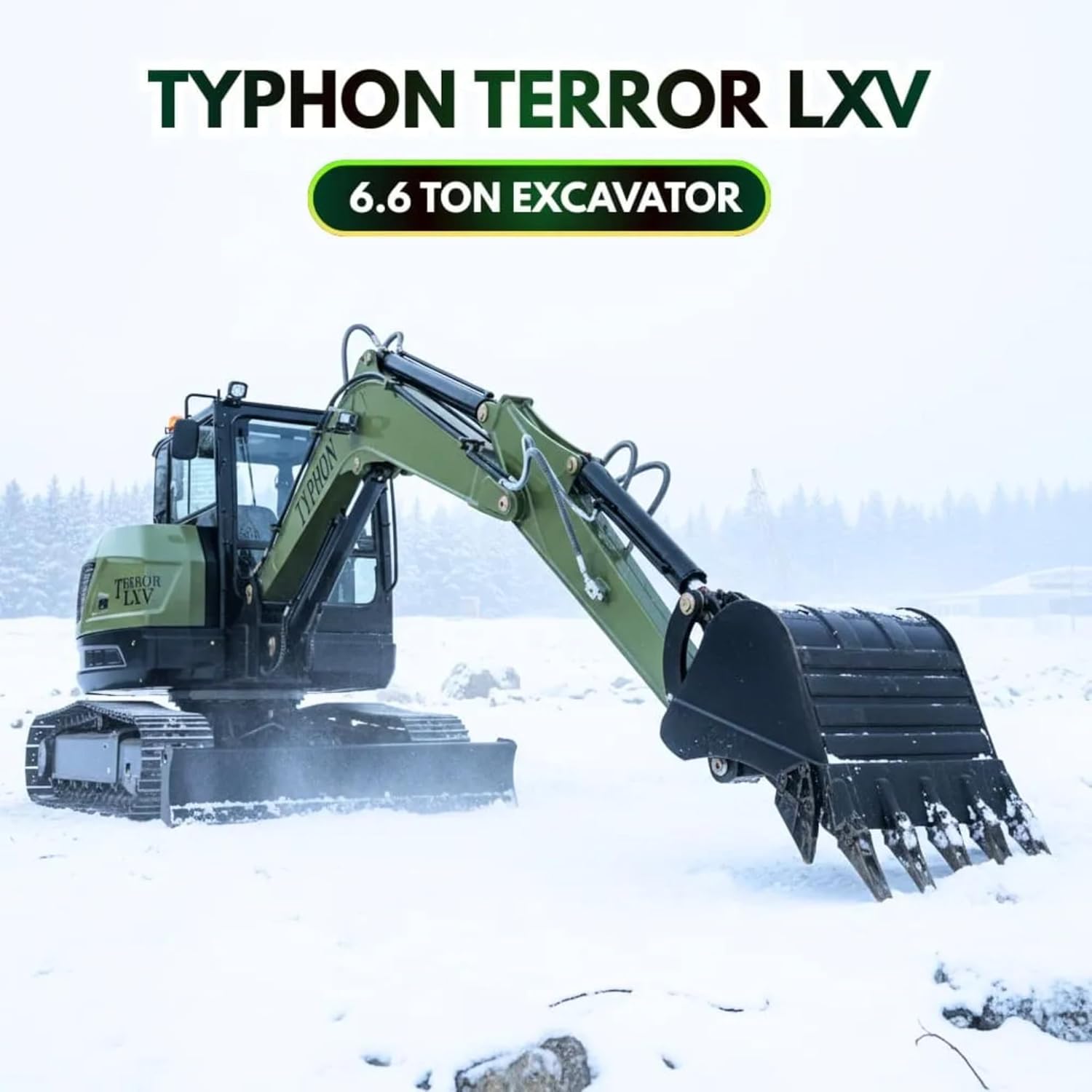 TYPHON Terror LXV review TYPHON Terror LXV specs 6.6 ton mini excavator review TYPHON excavator pros cons best mini excavator for construction should I buy TYPHON Terror LXV unboxing and complete package contents