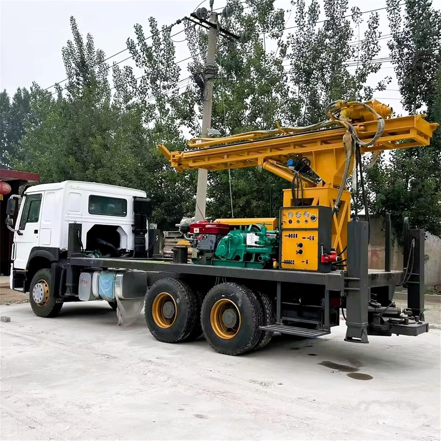 buy 300m truck mounted water well drilling rig,300m borehole drilling rig review,truck mounted drilling machine pros cons,best mobile well drill rig for mining,geological exploration drilling equipment worth buying,heavy duty truck drill rig for irrigation - detailed features and technical specifications