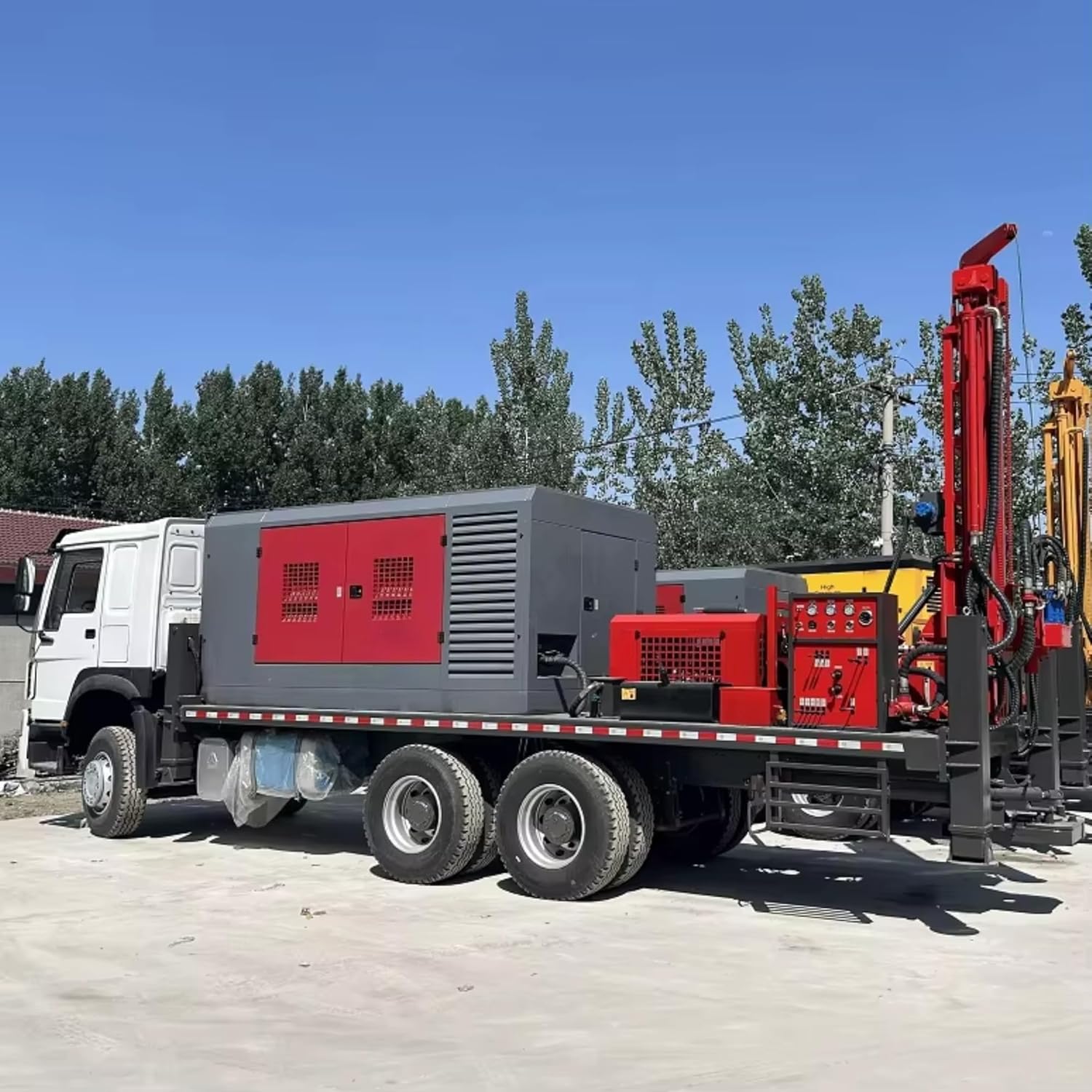 tracked hydraulic core drill rig,best deep borehole drilling machine,tracked hydraulic drill rig pros cons,should I buy a truck-mounted water well drill,hydraulic core drill vs alternative,deep well drilling rig worth buying unboxing and complete package contents