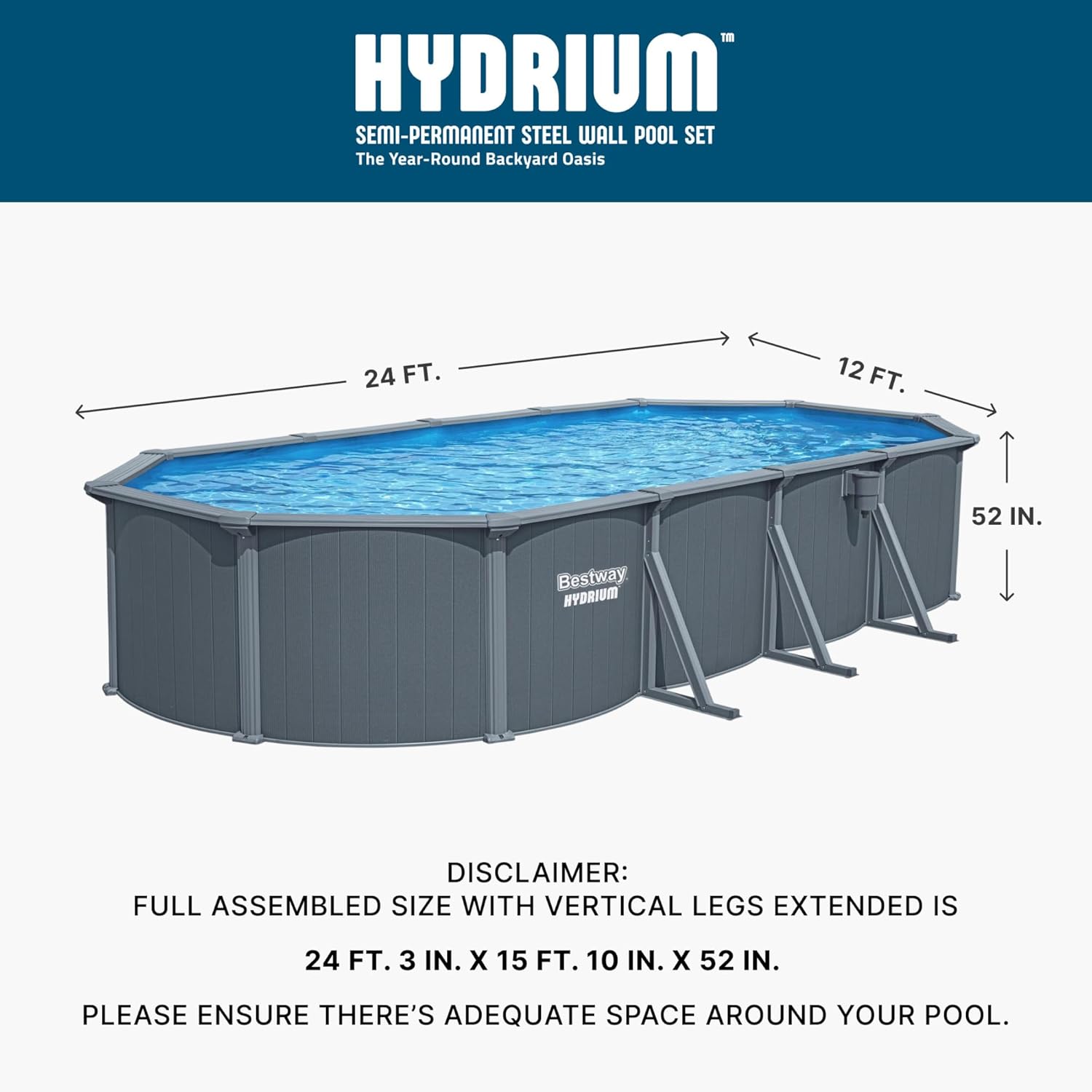 Bestway Hydrium pool review,Bestway Hydrium oval pool review and rating,Bestway Hydrium above ground pool review pros cons,Bestway Hydrium pool review honest opinion,Bestway Hydrium 24x12 pool review verdict,is Bestway Hydrium pool worth buying unboxing and complete package contents