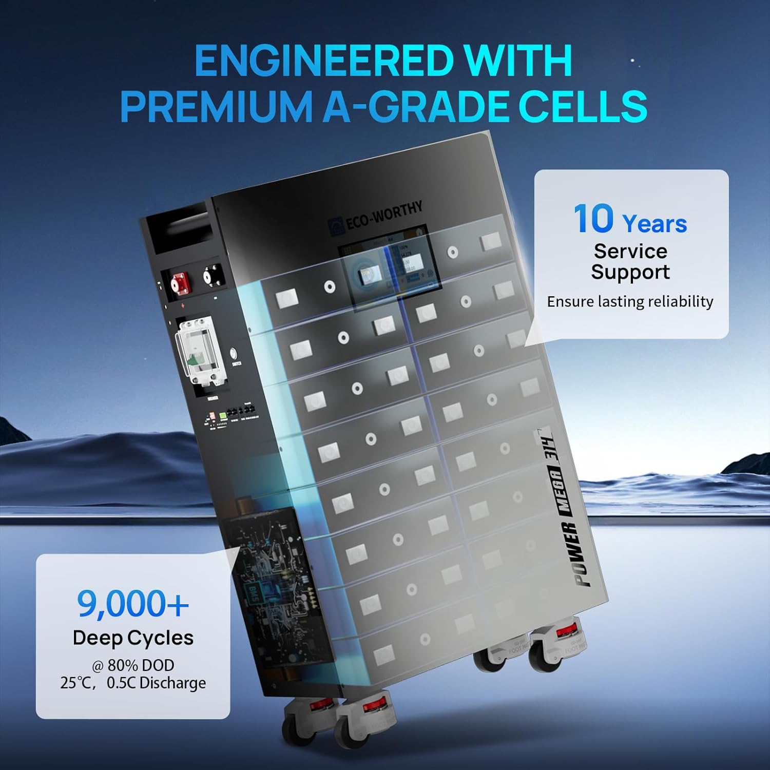 ECO-WORTHY Powermega 48V 314Ah review,ECO-WORTHY 48V LiFePO4 battery pros cons,best 48V solar battery for home backup,ECO-WORTHY Powermega vs alternatives,should I buy ECO-WORTHY 48V battery,ECO-WORTHY LiFePO4 worth buying performance testing and real-world results