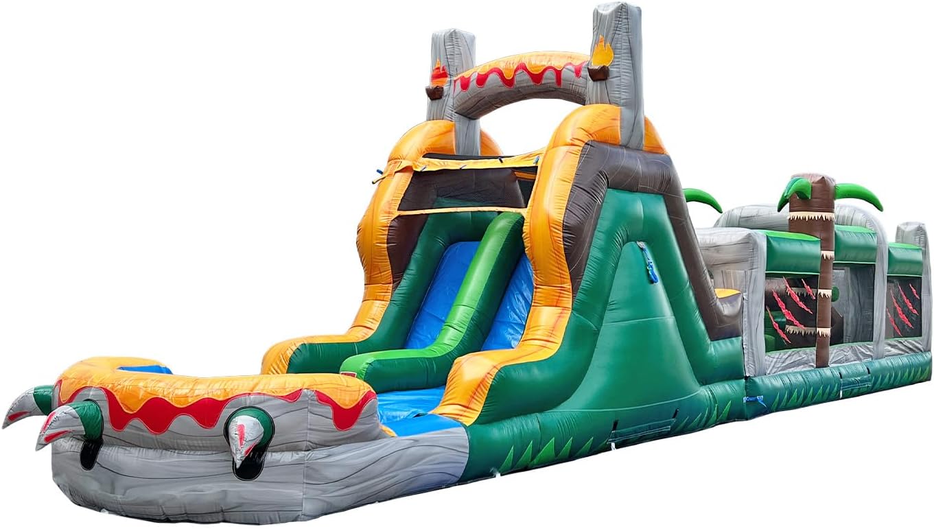 HeroKiddo T-Rex inflatable obstacle course review,HeroKiddo T-Rex obstacle course review and rating,HeroKiddo inflatable water slide review pros cons,HeroKiddo T-Rex review honest opinion,HeroKiddo 42ft obstacle course review verdict,HeroKiddo commercial PVC inflatable review worth buying - detailed features and technical specifications