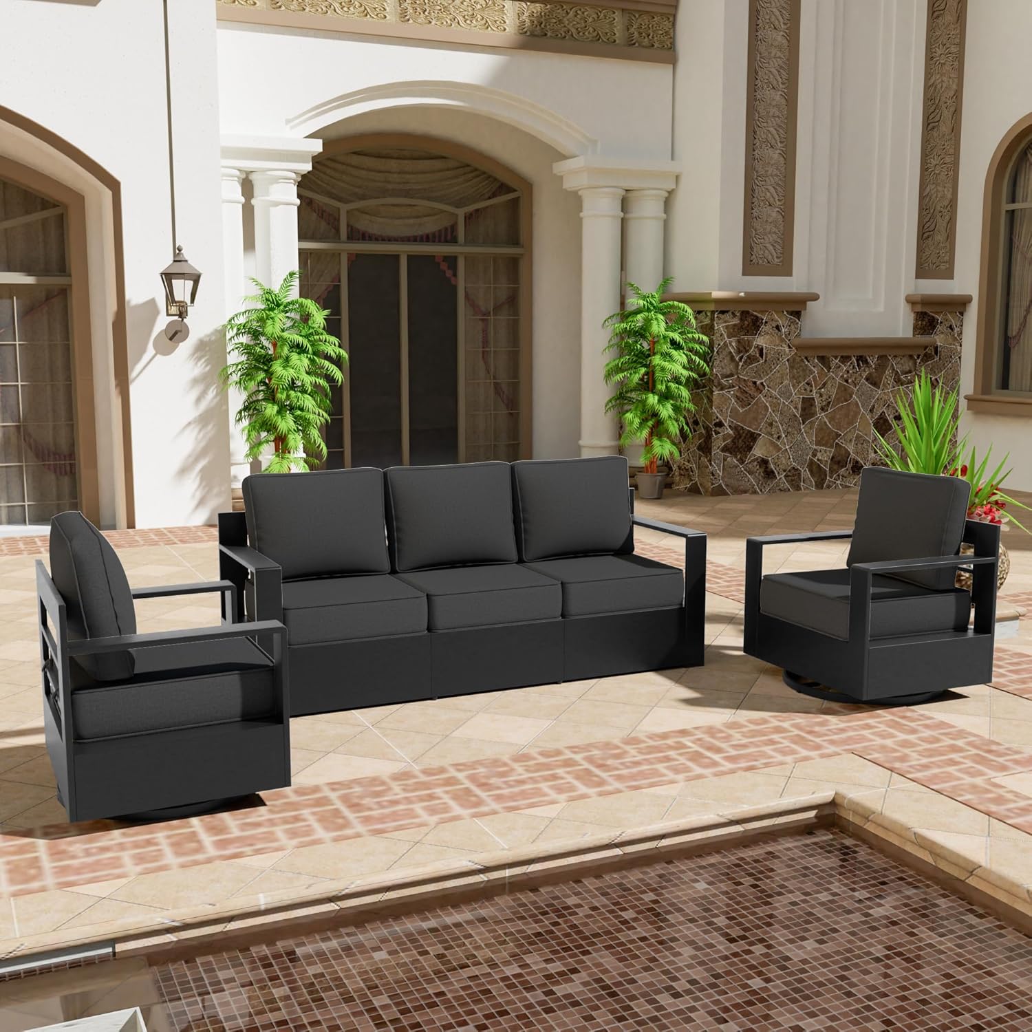Qsoer patio furniture review,Qsoer outdoor aluminum furniture review and rating,is Qsoer patio set worth buying,Qsoer 3-piece conversation set review pros cons,Qsoer swivel chair review honest opinion,Qsoer aluminum sofa review verdict unboxing and complete package contents
