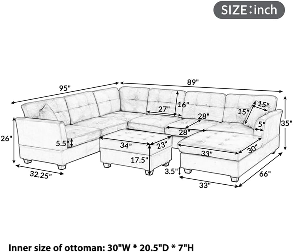 Step-by-step guide for U-Style Upholstery Sectional Sofa review,U-Style sectional sofa review and rating,HSIJYGX sofa review pros cons,is U-Style sectional sofa worth buying,U-Style sectional sofa review honest opinion,U-Style storage ottoman sofa review verdict - complete tutorial