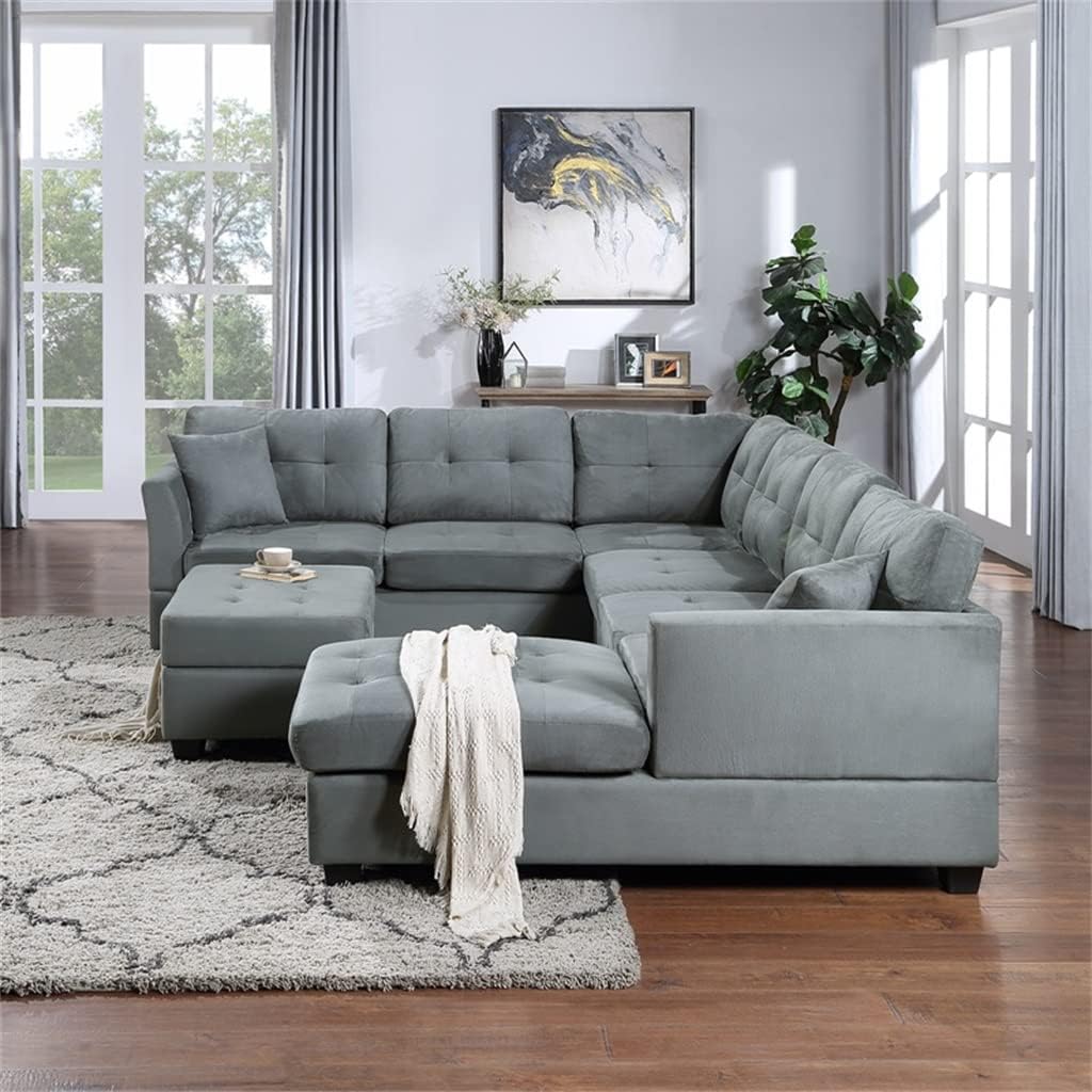 U-Style Upholstery Sectional Sofa review,U-Style sectional sofa review and rating,HSIJYGX sofa review pros cons,is U-Style sectional sofa worth buying,U-Style sectional sofa review honest opinion,U-Style storage ottoman sofa review verdict performance testing and real-world results