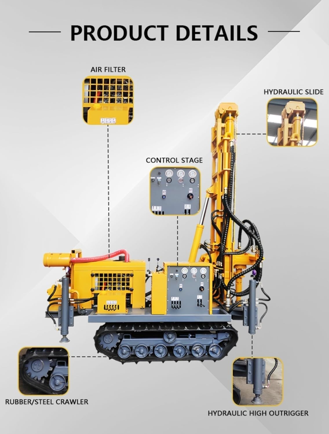 best tracked water well drilling rig,dual power water air drilling rig pros cons,tracked hydraulic drilling rig for sale,agricultural well drilling equipment,geothermal drilling rig custom depth,should I buy a tracked drilling rig unboxing and complete package contents