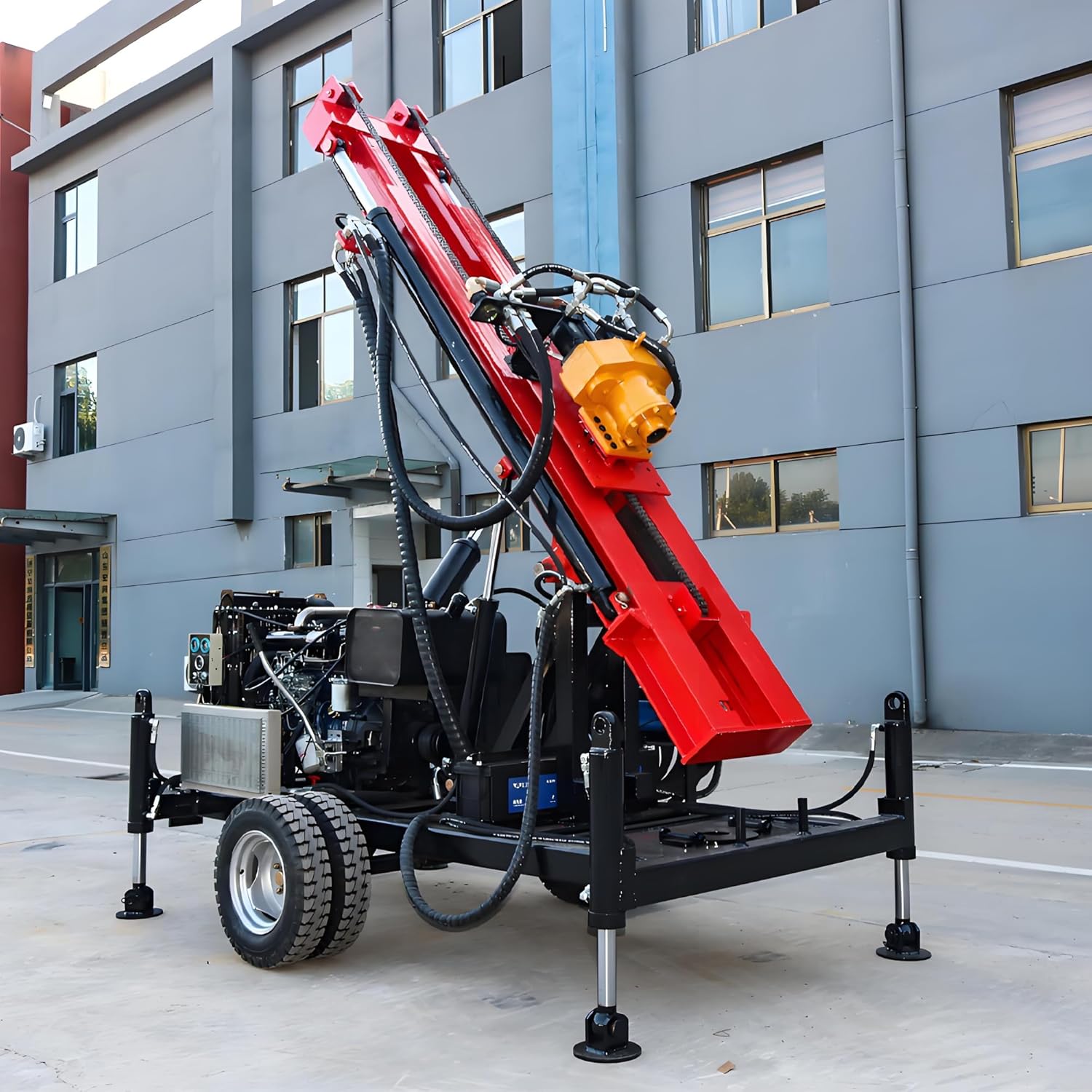 Hydraulic Water Well Drilling Rig: Honest Review & Pros Cons 2 hydraulic water well drilling rig,deep hole borehole drilling machine,compact well drilling equipment,portable water well drill,all-terrain groundwater drill,homestead water supply rig unboxing and complete package contents