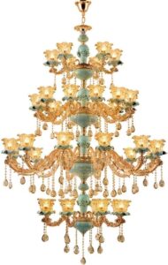 Image 1 of large chandelier ceiling light